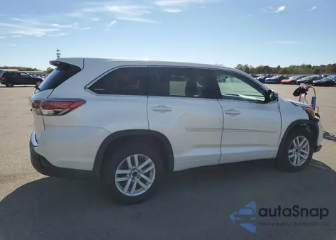 2016 Toyota Highlander Le from USA, damaged, VIN 5TDBKRFH2GS268009